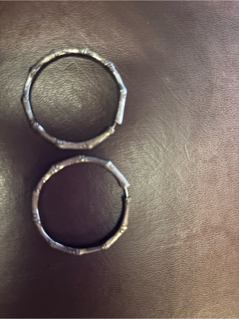 John Hardy Silver Bamboo-Textured Small Hoop Earrings